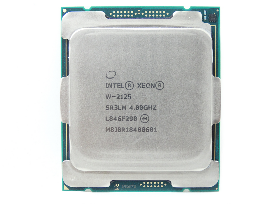 Intel Xeon Quad-Core W-2125 4GHz 8.25MB FCLGA2066 14NM 120W CPU Processor (CD8067303533303)