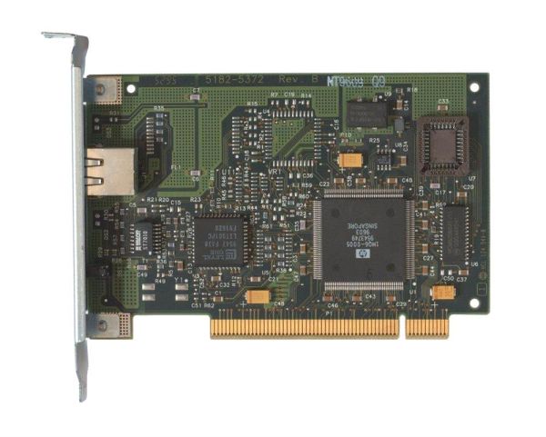 J2973-61001 - HP DeskDirect 10MBit 10/100 Ethernet PCI LAN Adapter One RJ-45 Connector Supports Both Ethertwist (10BASE-T) and 100VG (802.12)