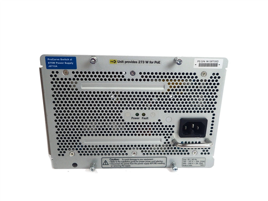 J8712A I HP 875W AC Power Supply - 875W