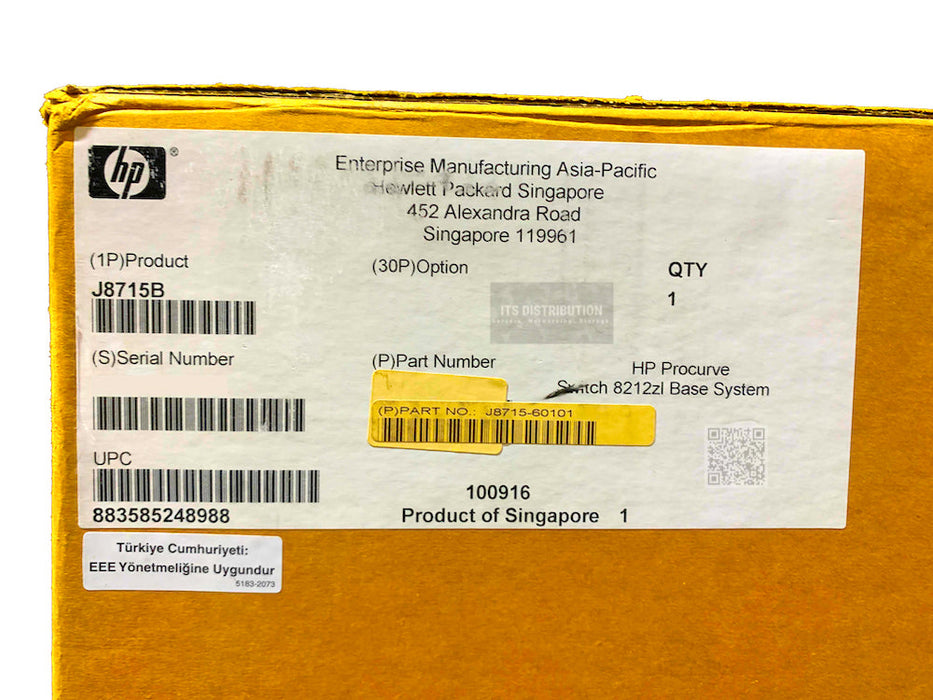 J8715B I Brand New HP ProCurve 8212zl Switch Chassis + J9092A J9093A J9095A Mods