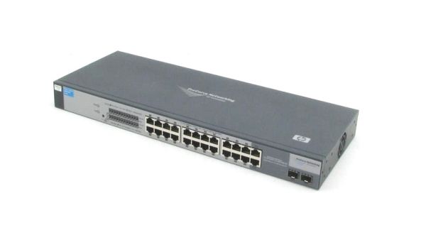 J9028B - HP ProCurve 1800 24-Ports 10/100/1000BASE-T Ethernet Layer 2 Rack-mountable Managed Network Switch with 2-Ports SFP