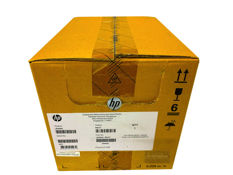 J9306A I HPE ProCurve 1500W AC Switch Power Supply BRAND NEW SEALED