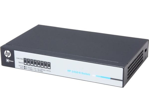 J9661A#ACD - HP OfficeConnect 1410 8-Ports 10/100Base-TX RJ-45 Wall Mountable Unmanaged Network Switch