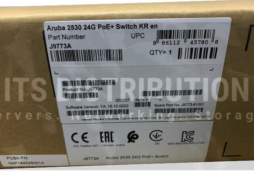 J9773A I Open Box HPE Aruba 2530-24G-PoE+ Switch