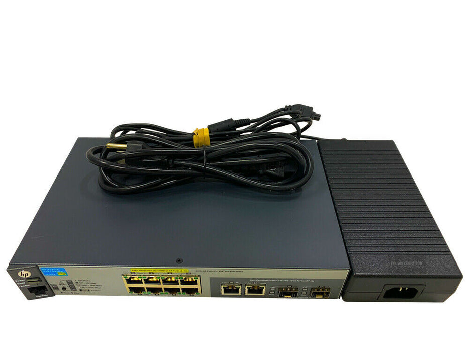 J9780A I HPE Aruba 2530 8 PoE+ Switch + 90 Watt AC External Power Adapter