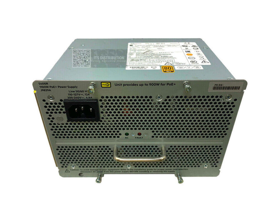 J9829A I New Sealed HPE 5400R 1100W PoE+ zl2 Power Supply 0957-2414 DCJ11002-03