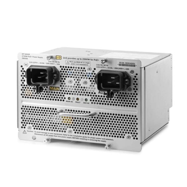 J9830A - HPE 2750-Watts ProCurve POE+ Power Supply for 5406R, 5406R ZL2, 5412R, 5412R ZL2