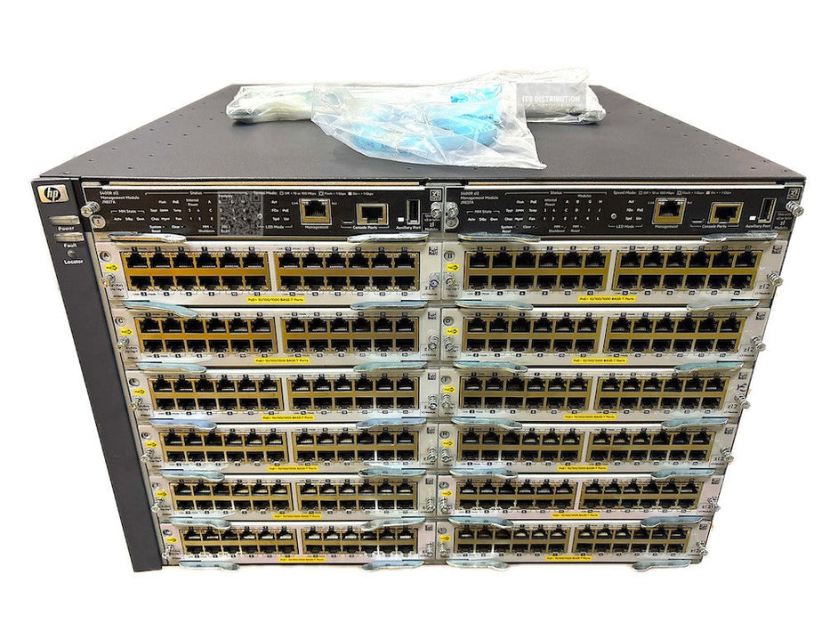 J9851A I HPE Aruba J9822A CTO 5412R v3 zl2 Switch 2x J9827A 12x J9986A 4x J9830B