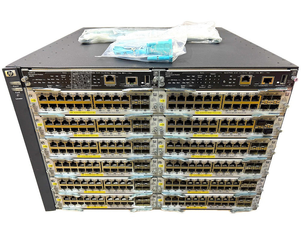 J9851A I HPE Aruba J9822A CTO 5412R v3 zl2 Switch 2x J9827A 12x J9990A 4x J9830B