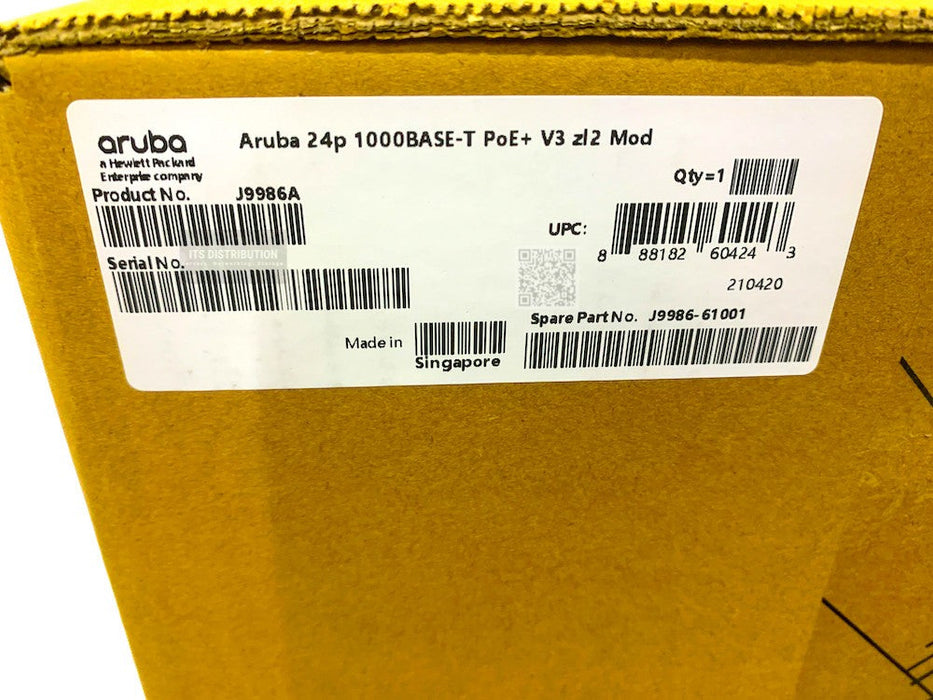 J9986A I HPE Aruba 5400R 24-port 10/100/1000BASE-T PoE+ MACsec v3 BRAND NEW