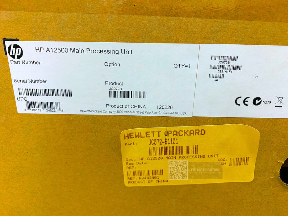 JC072B I HP A12500 Main Processing Unit 0231A1F1 OPEN BOX