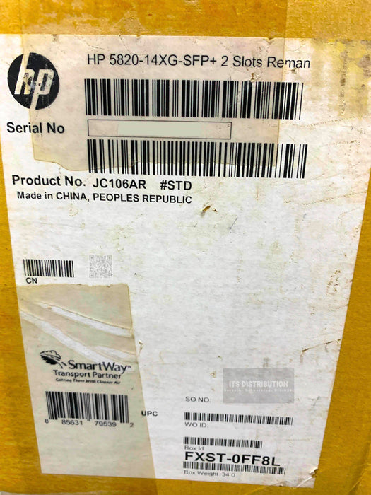 JC106A | Factory Sealed RENEW HP A5820-14XG-SFP+with 2 Slots Switch