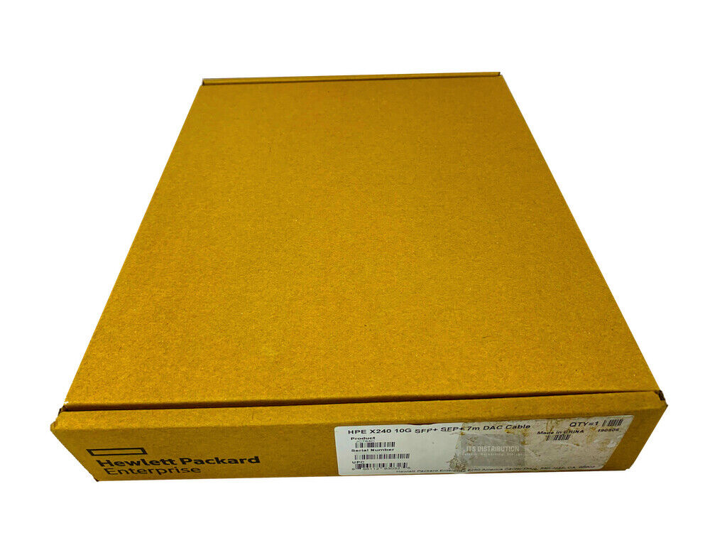 JC784C I Genuine New Sealed HPE X240 10G SFP+ SFP+ 7m Direct Attach Copper Cable