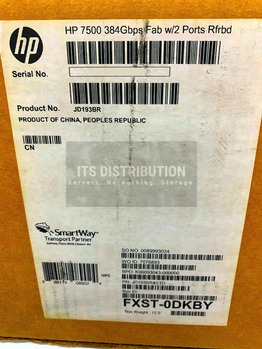 JD193B I HP Module 7500 384Gbps Fab Mod w/2 XFP Salience VI-10GE 0231A0RW RENEW