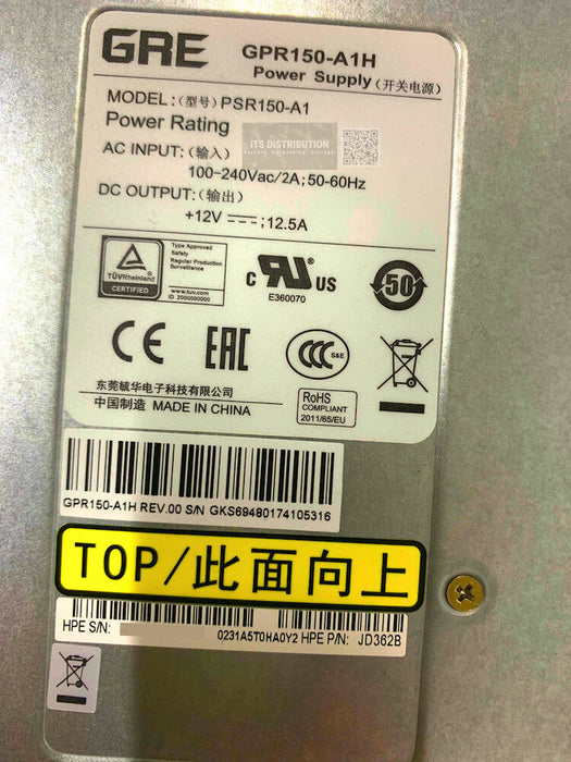 JD362B I New Sealed HPE X361 150W AC Power Supply PSR150-A1 LOT OF 26