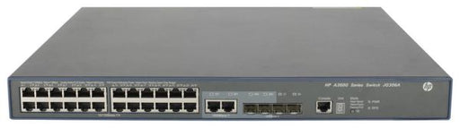 JG306A - HP 3600-24-PoE+ V2 SI Switch Layer4 Managed 24 X 10/100 + 4 X Gigabit SFP + 2 X Shared 10/100/1000 Rack Mountable