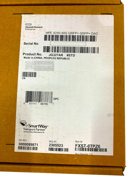 JG327A I Genuine Renew Sealed HP Network Cable 9.84 ft - 1 x Male QSFP