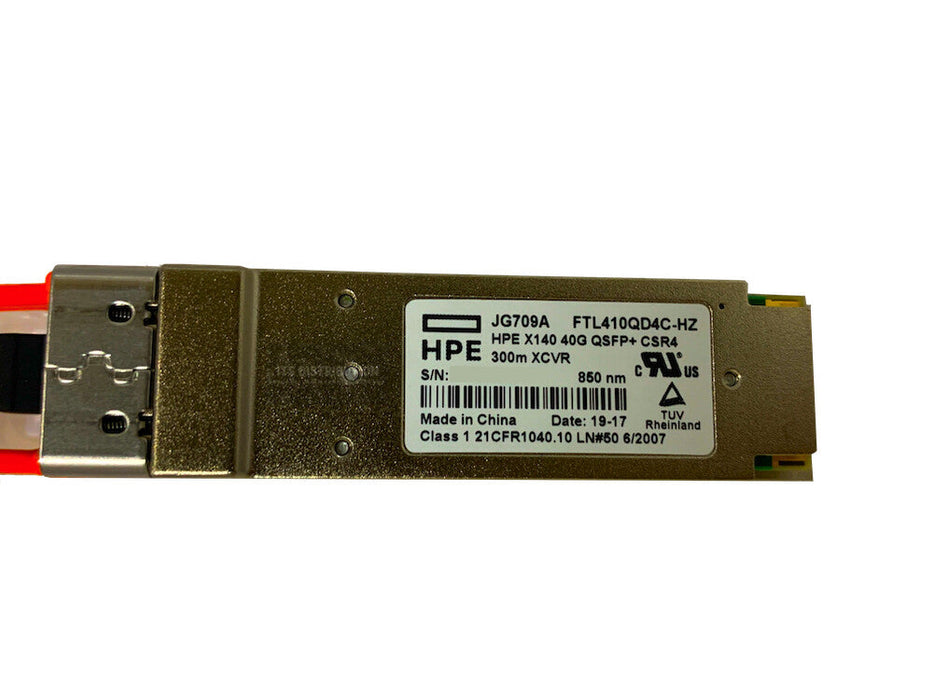JG709A I Genuine HP X140 40G QSFP+ MPO MM 850nm CSR4 300m Transceiver NEW SEALED