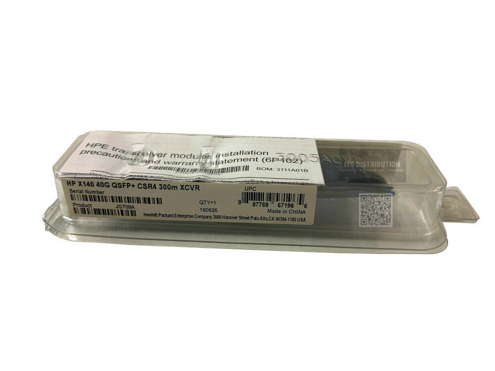JG709A I Genuine HP X140 40G QSFP+ MPO MM 850nm CSR4 300m Transceiver NEW SEALED