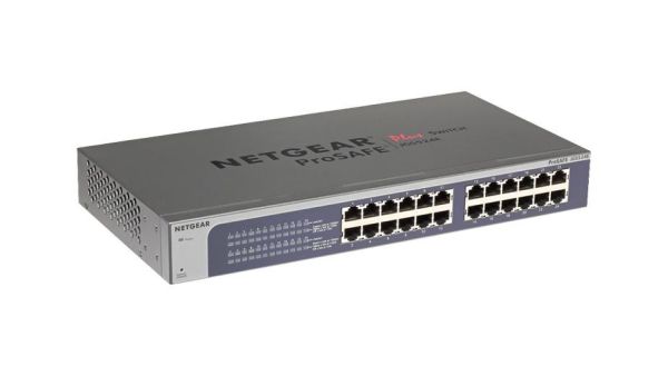 JGS524Ev2 - Netgear 24-Ports 10/100/1000BASE-T Ethernet Rack-mountable Managed Plus Switch
