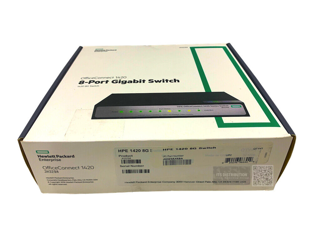 JH329A I Brand New Sealed HPE OfficeConnect 1420 8G Switch