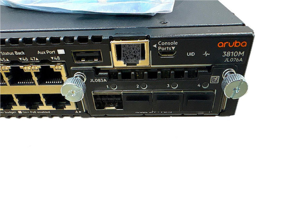 JL076A I LOADED HPE Aruba 3810M 40G 8 SmartRate PoE+ 1-Slot JL084A JL087A JL083A