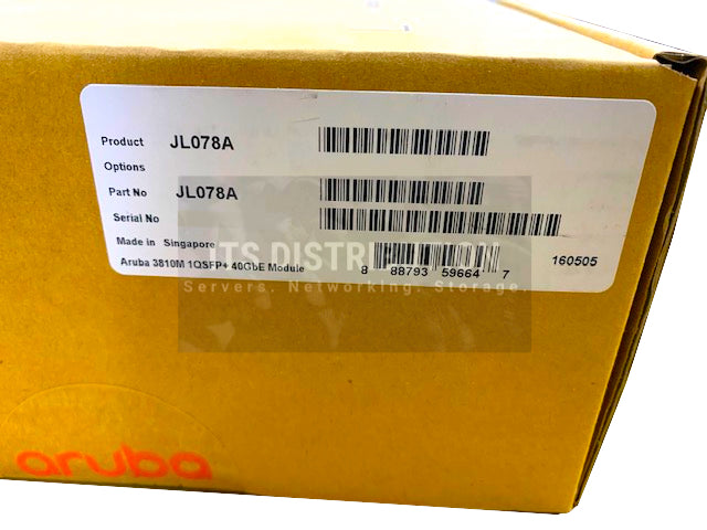 JL078A I New Sealed HPE Aruba 3810M/2930M 1QSFP+ 40GbE Module 5066-4317