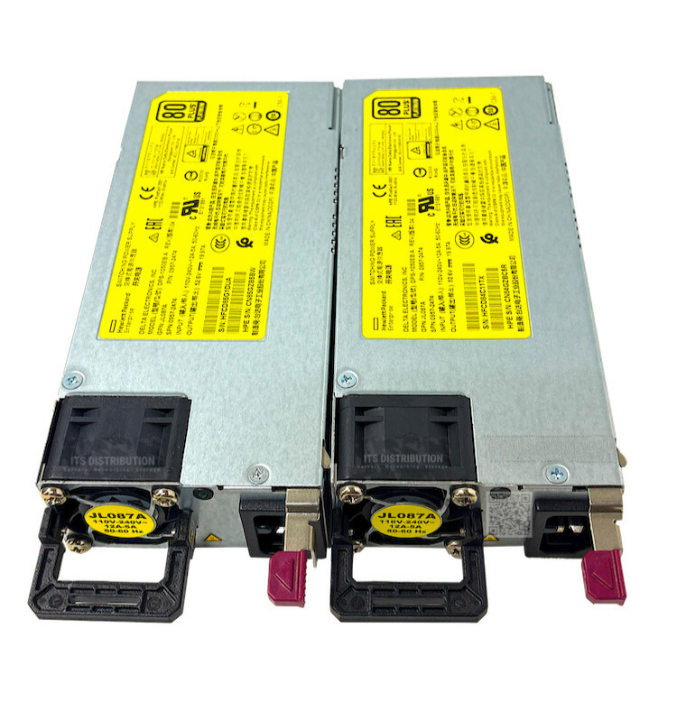 JL087A I LOT OF 2 HPE Aruba X372 54VDC 1050W 110-240VAC PSU 0957-2474 DPS-1050EB