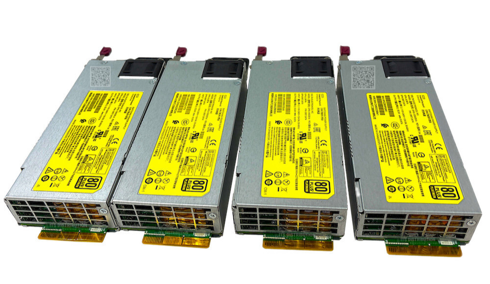 JL087A I LOT OF 4 HPE Aruba X372 54VDC 1050W 110-240VAC PSU 0957-2474 DPS-1050EB