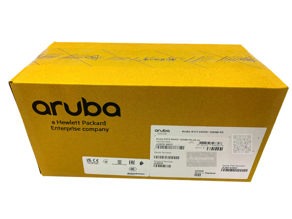 JL087A I Brand New Sealed HPE Aruba X372 54VDC 1050W 110-240VAC Power Supply