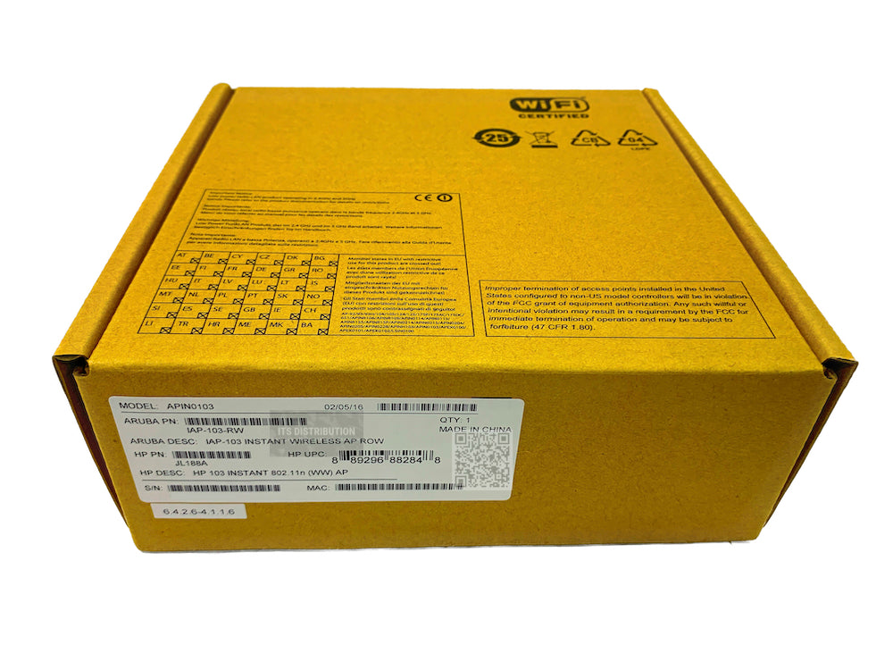 JL188A I Brand New HPE Hp 103 Instant 802.11N (WW) AP APIN0103 IAP-103-RW