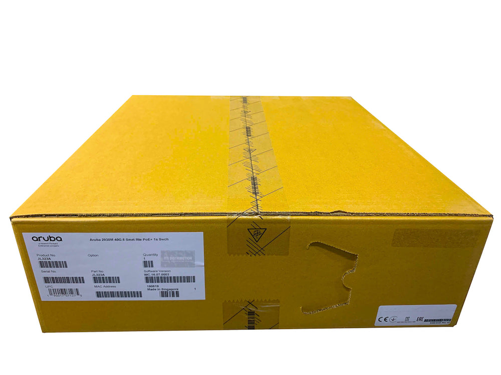 JL323A I Brand New HPE Aruba 2930M 40G 8 HPE Smart Rate PoE+ 1-Slot Switch