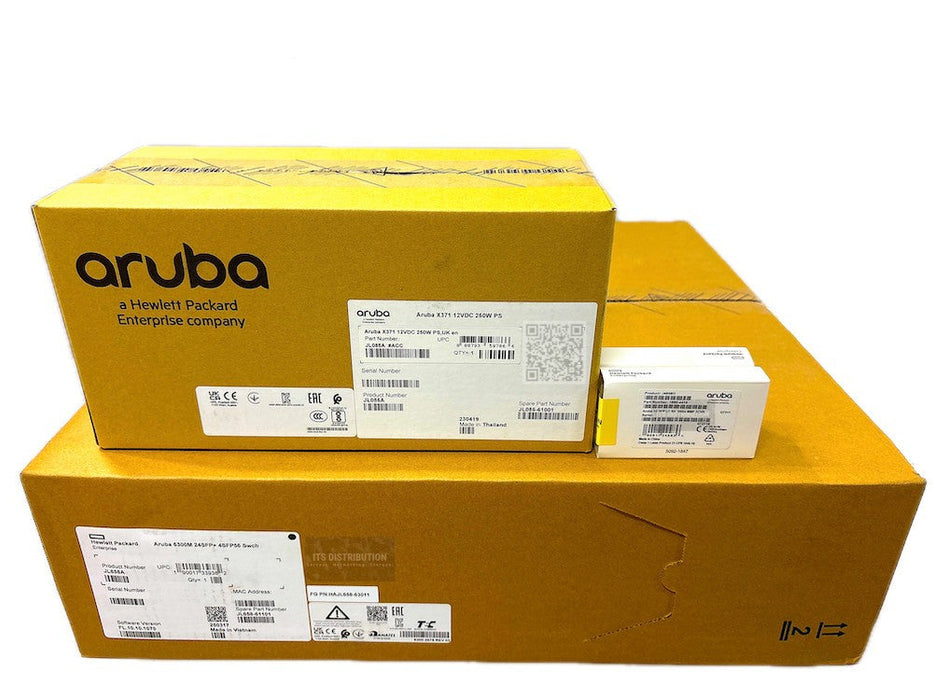 JL658A I New HPE Aruba CX 6300M 24-Port SFP+ 4-Port SFP56 Switch + JL085A J4858D