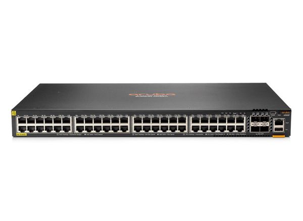 JL666A - HPE Aruba CX 6300F 24-Ports 10/100/1000BASE-T Class4 Ethernet Layer 3 Rack-mountable Managed Network Switch with 4-Ports SFP56