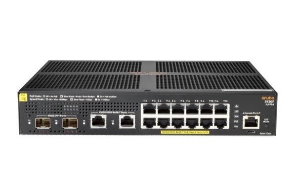 JL693A - HP Aruba 2930F Series 12-Ports 10/100/1000BASE-T PoE+ Layer 3 Rack-mountable Managed Network Switch with 2-Ports SFP+