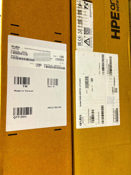 JL722C I New HPE Aruba 836024XF2C v2 24 Port 10G SFP+ 2 Port 100G QSFP28 +J9583B