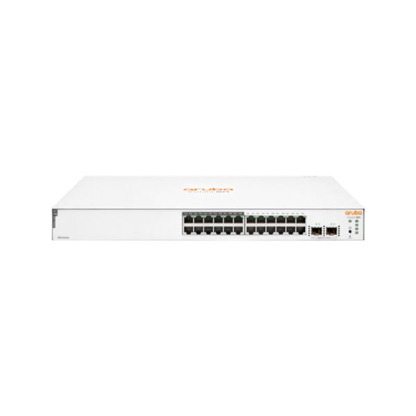 JL813A#ABA - HPE Aruba Instant On 1830 24-Ports 10/100/1000BASE-T Class4 Ethernet Layer 2 Rack-mountable Managed Network Switch with 2-Ports SFP