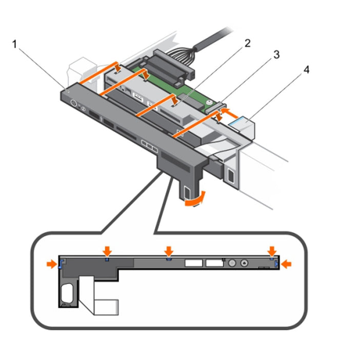JV798 — Front Bezel | Dell PowerEdge R630
