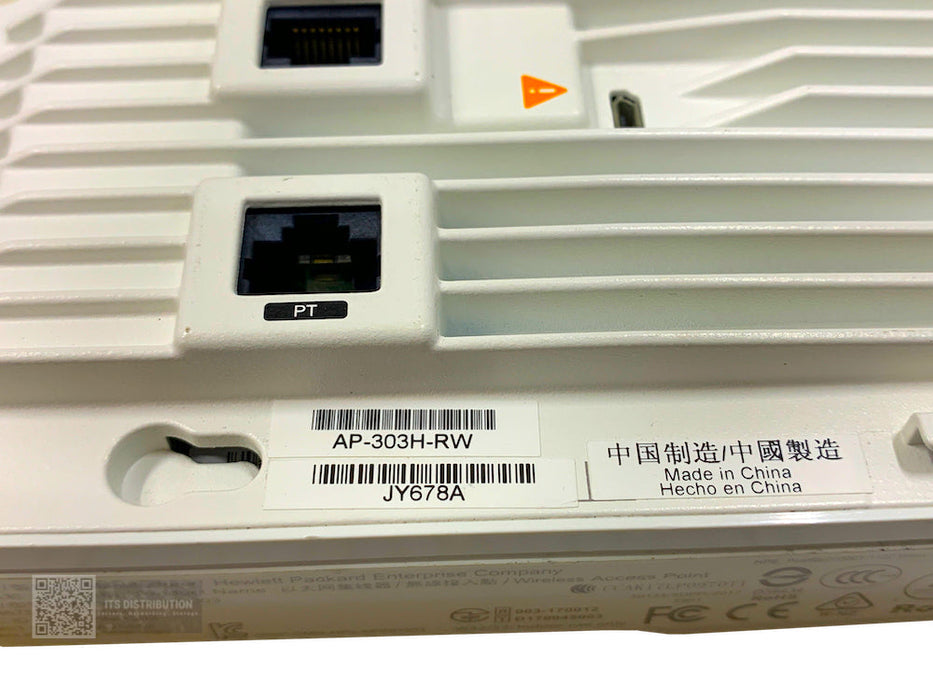 JY678A I HPE Aruba AP-303H RW APINH303 Dual-radio 802.11ac 2x2 Unified AP +Mount