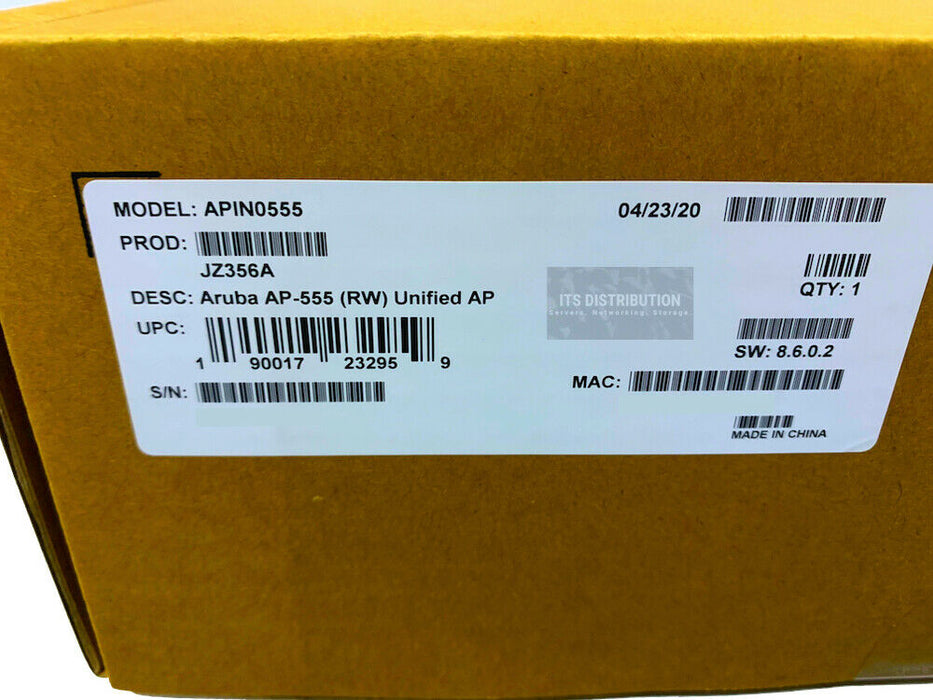 JZ356A I New HPE Aruba AP-555 RW Dual Radio 8x8:8 / 4x4:4 802.11ax Unified AP