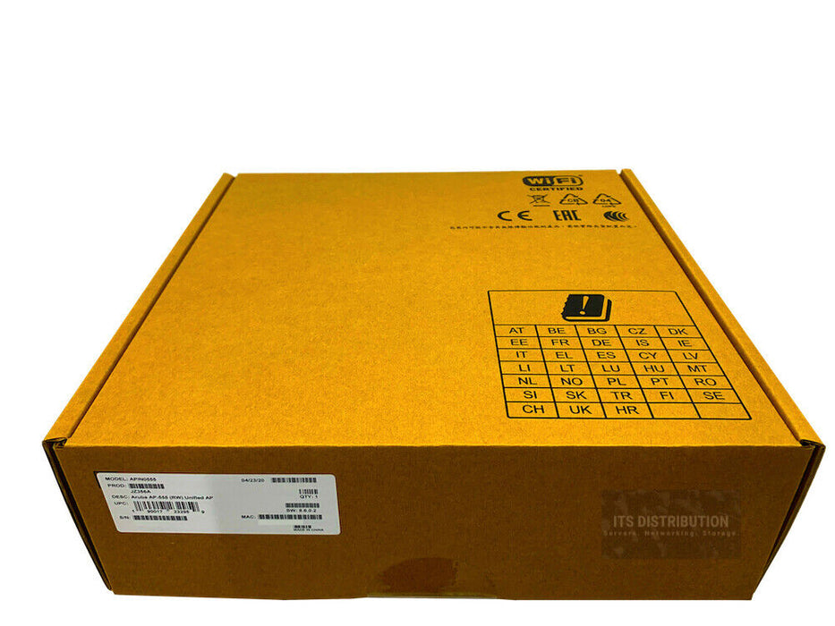 JZ356A I New HPE Aruba AP-555 RW DualRadio 8x8:8 /4x4:4 802.11ax Unified AP +PSU