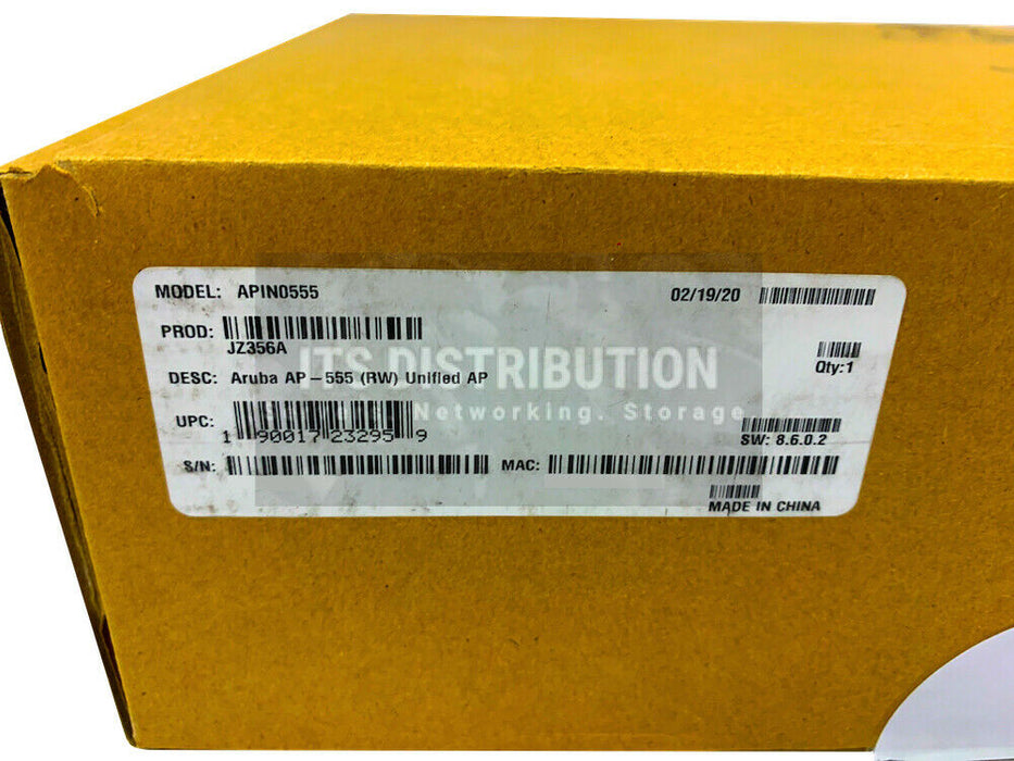 JZ356A I Open HPE Aruba AP-555 (RW) Dual Radio 8x8:8 / 4x4:4 802.11ax Unified AP