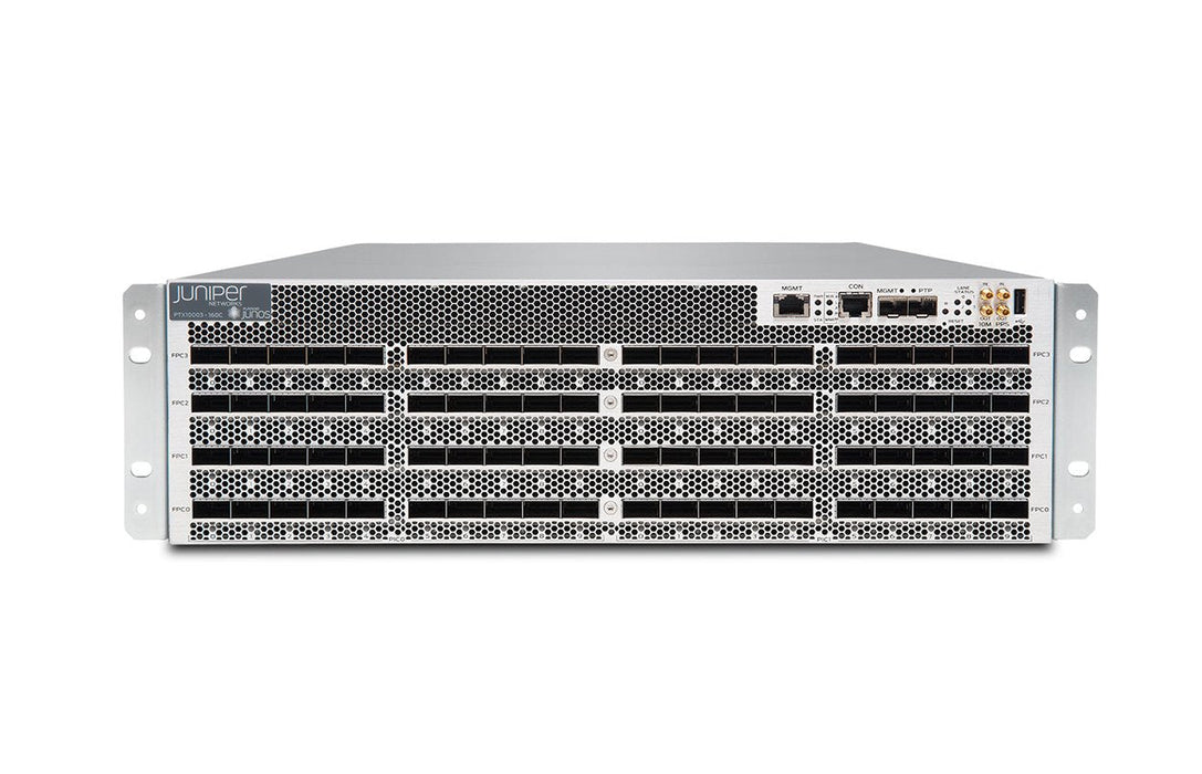 Juniper 160x 100GbE Ports 4x 3000W AC PSUs 5x Fan Trays Base System - PTX10003-160C
