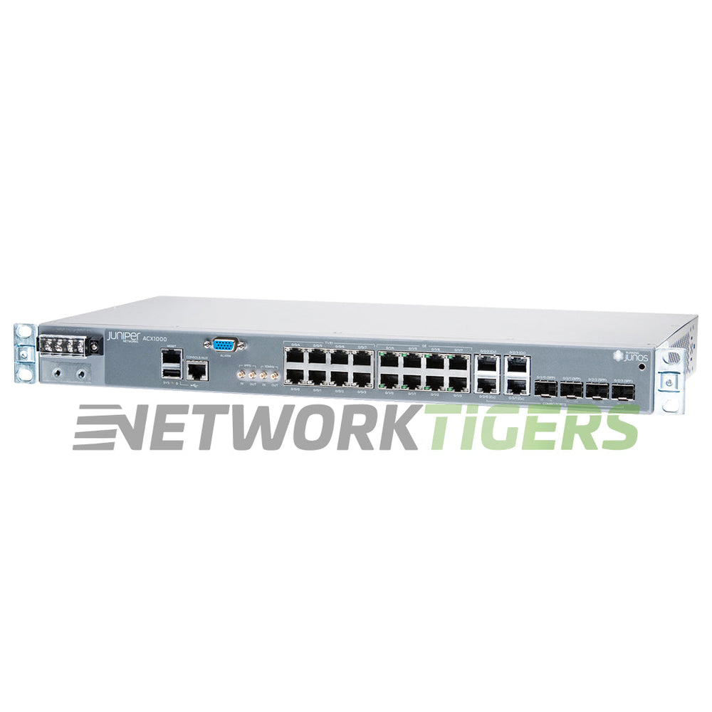 Juniper ACX1000-DC 8x T1/E1 8x 1GB RJ-45 4x 1GB Combo ETSI 300 (DC) Router