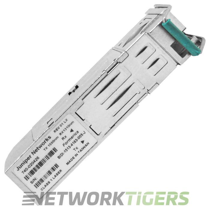 Juniper EX-SFP-GE40KT15R13 1GB BASE-BX TX 1550nm/RX 1310nm SMF SFP Transceiver