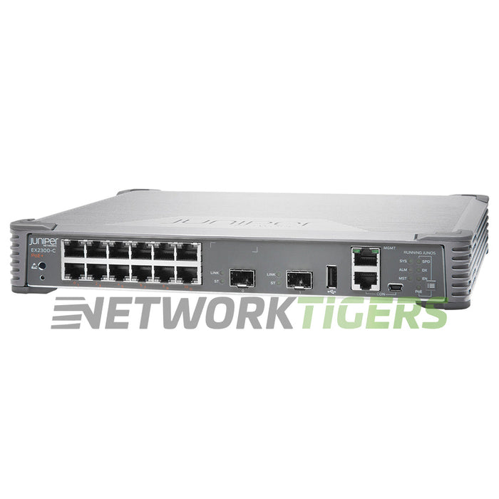 Juniper EX2300-C-12P EX2300 Series 12x 1GB PoE+ RJ45 2x 10GB SFP+ Switch
