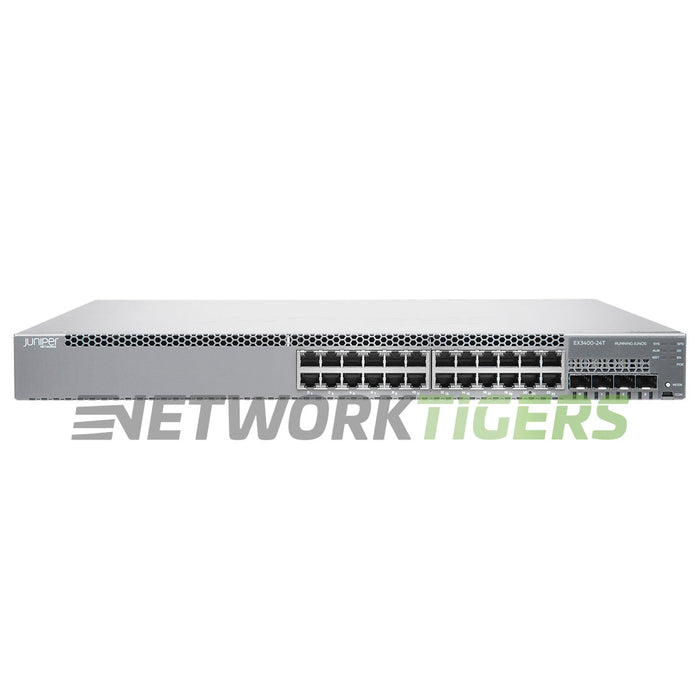 Juniper EX3400-24T 24x 1GB RJ45 4x 10GB SFP+ 2x 40GB QSFP+ F-B Airflow Switch