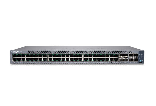 Juniper EX4100 Series 48-Ports 10/100/1000BASE-T PoE+ 4x10GbE uplinks 4x25GbE Stacking Layer 3 Rack-mountable Managed Front-to-back Airflow Network Switch - EX4100-48P-TAA