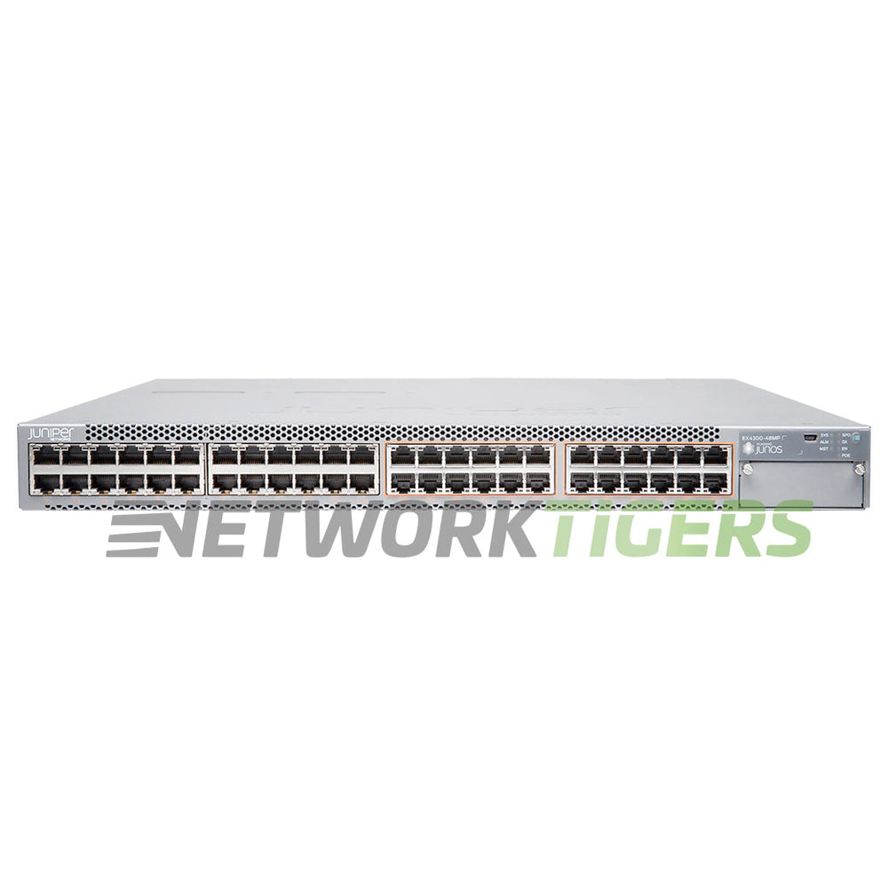 Juniper EX4300-48MP 24x 1GB MultiGB RJ45 4x 40GB QSFP+ F-B Air PoE++ Switch