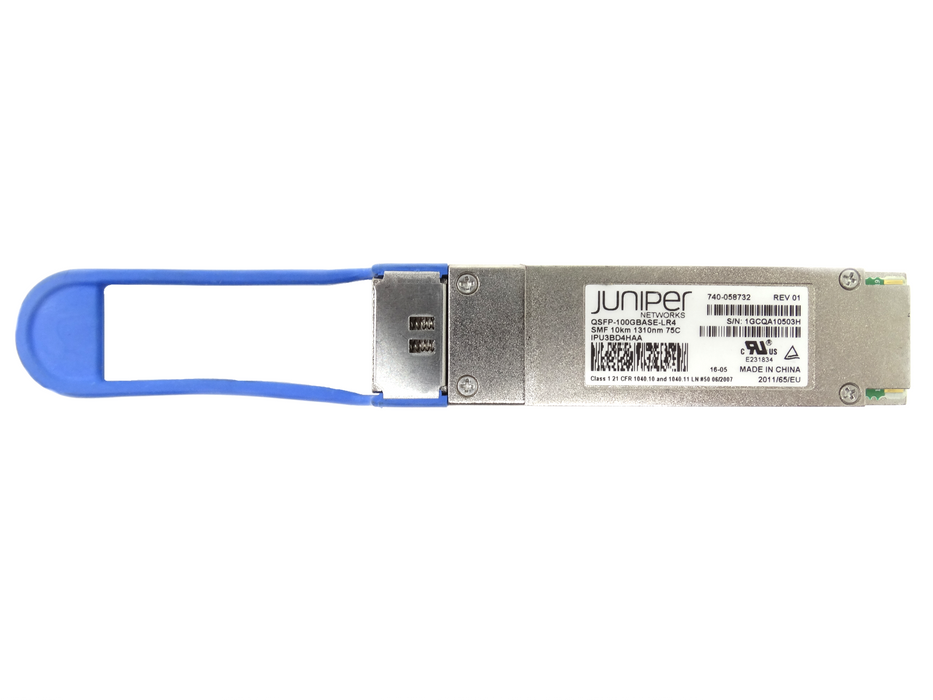 Juniper QSFP-100GBASE-LR4 REV 01 SMF 10km 1310nm 75C IPU3BD4HAA Transceiver (QSFP-100GBASE-LR4)